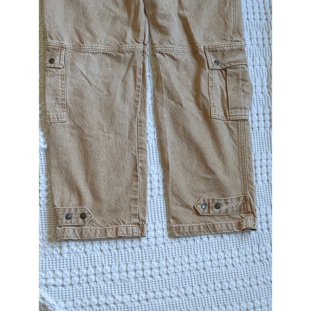NWOT We The Free Marx Slouchy Cargo Jeans Size 27 Tan 29X28 - Picture 9 of 16